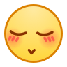 blushing